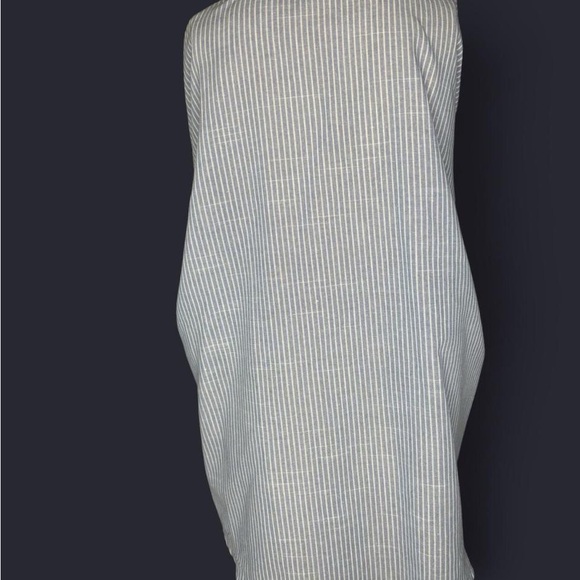 Blue Pinstripe Button-Down | Coastal Ease, Effortless Authority - Picture 2 of 6